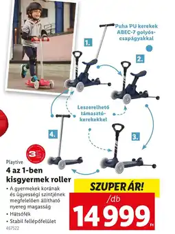 Lidl Playtive 4 az 1-ben kisgyermek roller ajánlat