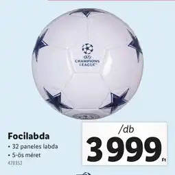 Lidl Focilabda ajánlat