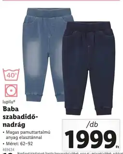 Lidl lupilu Baba szabadidő- nadrág ajánlat