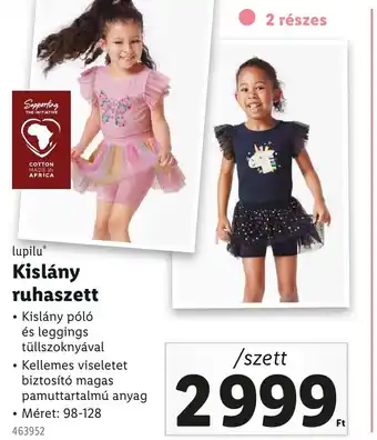 Lidl lupilu Kislány ruhaszett ajánlat