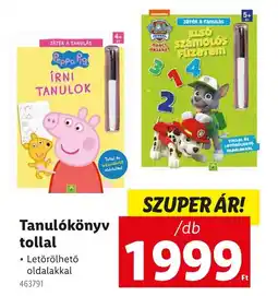 Lidl Tanulókönyv tollal ajánlat