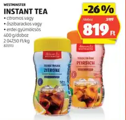 ALDI Westminster instant tea ajánlat