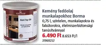 Bauhaus Kemény fedőolaj munkalapokhoz borma ajánlat