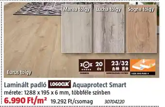 Bauhaus Laminált padló logoclic aquaprotect smart ajánlat