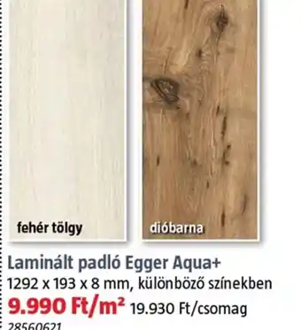 Bauhaus Laminált padló egger aqua+ ajánlat