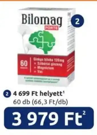 Benu Gyógyszertárak Bilomag forte 120 mg ajánlat