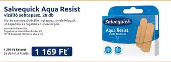 Benu Gyógyszertárak Salvequick aqua resist ajánlat