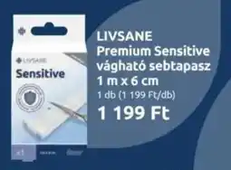 Benu Gyógyszertárak Livsane premium sensitive vágható sebtapasz ajánlat