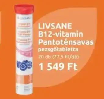 Benu Gyógyszertárak Livsane b12-vitamin pantoténsavas ajánlat