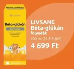 Benu Gyógyszertárak Livsane béta-glükán ajánlat