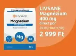 Benu Gyógyszertárak Livsane magnézium 400mg ajánlat