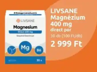 Benu Gyógyszertárak Livsane magnézium 400mg ajánlat