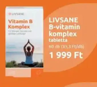 Benu Gyógyszertárak Livsane b-vitamin komplex ajánlat