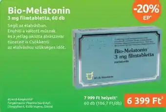 Benu Gyógyszertárak Bio-melatonin ajánlat