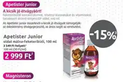 Benu Gyógyszertárak Apetister junior ajánlat