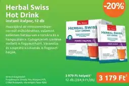 Benu Gyógyszertárak Herbal swiss hot drink ajánlat