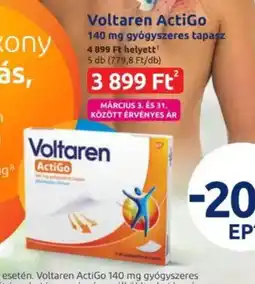 Benu Gyógyszertárak Voltaren actigo ajánlat