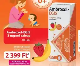 Benu Gyógyszertárak Ambroxol-egis 3mg/ml szirup ajánlat