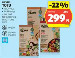 ALDI Just veg! tofu ajánlat