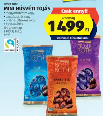 ALDI Moser roth mini húsvéti tojás ajánlat