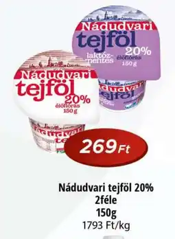 Real Nádudvari tejföl 20% 2féle ajánlat