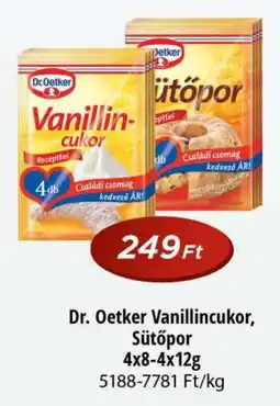 Real Dr. oetker vanillincukor, sütőpor ajánlat