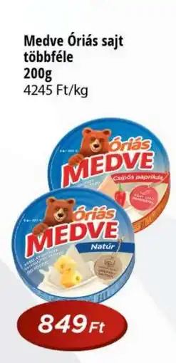 Real Medve Óriás sajt ajánlat