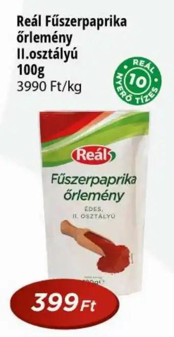 Real Reál fűszerpaprika őrlemény II.osztályú ajánlat