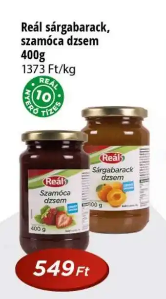 Real Reál sárgabarack, szamóca dzsem ajánlat