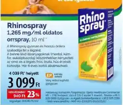 Pingvin Patika Rhinospray 1,265 mg/ml oldatos orrspray ajánlat