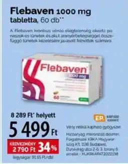 Pingvin Patika Flebaven 1000 mg tabletta ajánlat