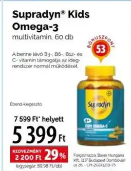 Pingvin Patika Supradyn Kids Omega-3 ajánlat