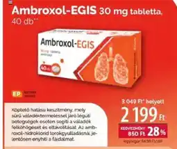 Pingvin Patika Ambroxol-EGIS 30 mg tabletta ajánlat