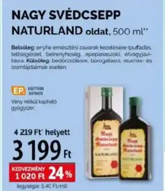 Pingvin Patika Nagy svédcsepp naturland oldat ajánlat