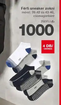 Kik Férfi sneaker zokni ajánlat