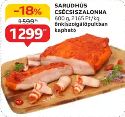 Auchan Sarud hús csécsi szalonna ajánlat