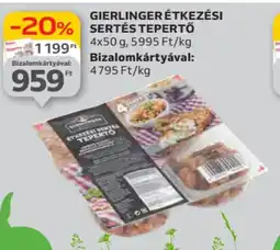 Auchan Gierlinger étkezési sertés tepertő ajánlat