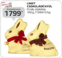 Auchan Lindt csokoládé nyúl ajánlat