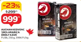 Auchan Auchan kedvenc 100% arabica őrölt kávé ajánlat