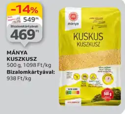 Auchan Mánya kuszkusz ajánlat