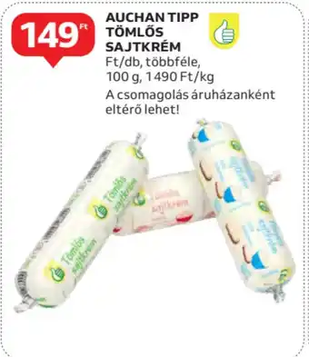 Auchan Auchan tipp tomlos sajtkrém ajánlat