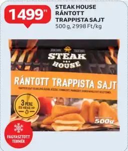 Auchan Steak house rantott trappista sajt ajánlat