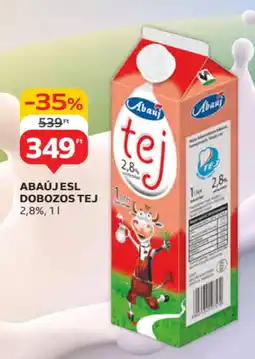 Auchan Abaújesl dobozos tej ajánlat