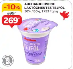 Auchan Auchan kedvenc laktózmentes tejföl ajánlat