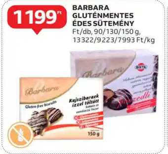 Auchan Barbara gluténmentes édes sütemény ajánlat