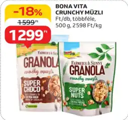 Auchan Bona vita crunchy müzli ajánlat