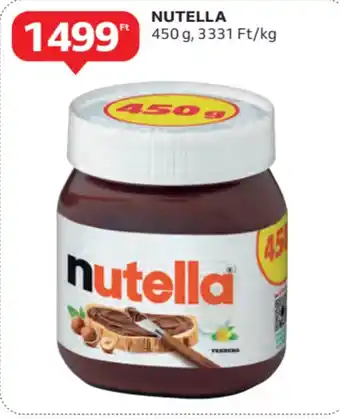 Auchan Nutella ajánlat