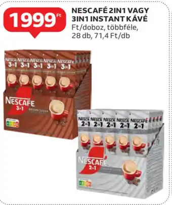 Auchan Nescafé 2in1 vagy 3in1 instant kávé ajánlat