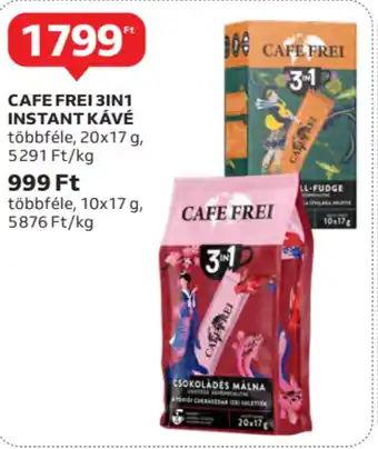 Auchan Cafe frei 3in1 instant kávé ajánlat