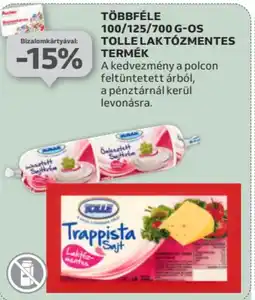 Auchan Többféle 100/125/700 g-os tolle laktózmentes termék ajánlat